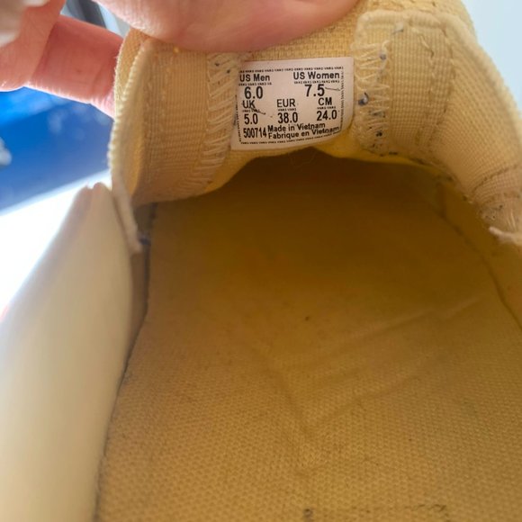 yellow unisex vans (slip ons) - Picture 4 of 4